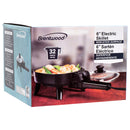 ELECTRIC SKILLET 6" W/GLASS LID