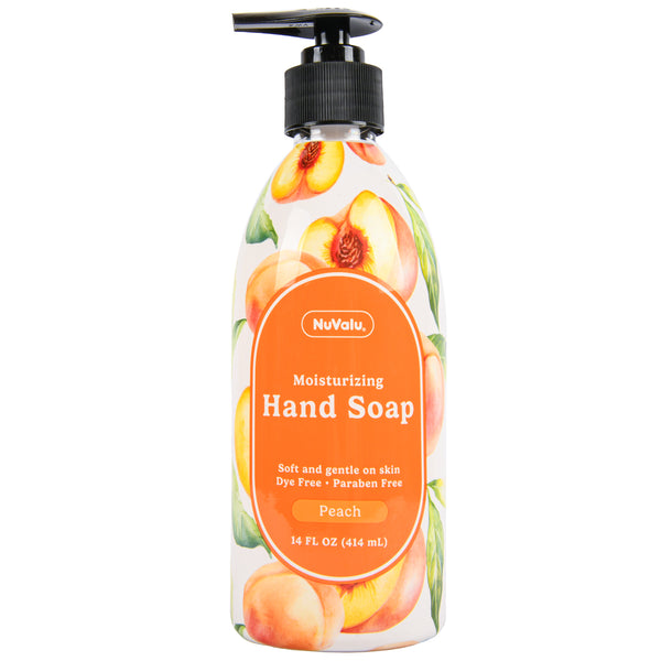 NUVALU LIQUID HAND SOAP FRESH PEACH 14 OZ (12 PACK)