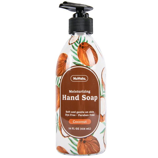NUVALU LIQUID HAND SOAP FRESH COCONUT 14 OZ (12 PACK)