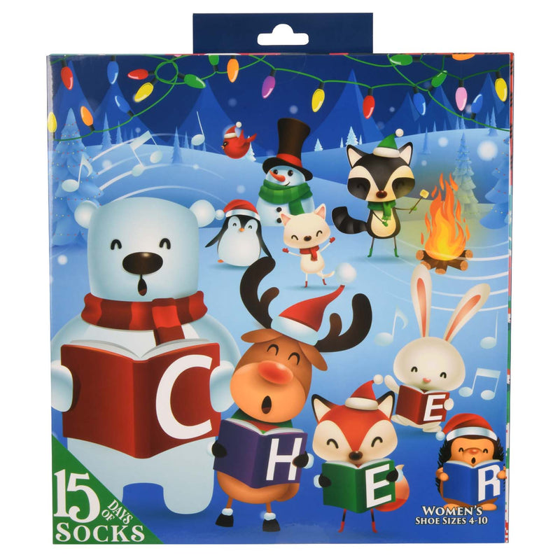 HYP (Christmas Critters) Christmas Advent Calendar 15 Days of  Socks