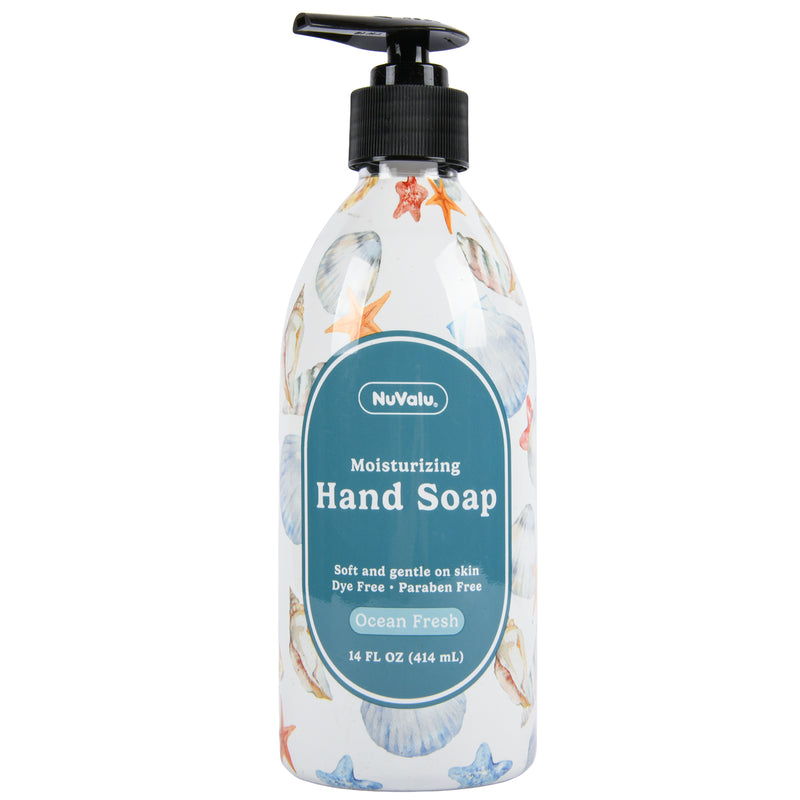 NUVALU LIQUID HAND SOAP OCEAN FRESH 14 OZ (12 PACK)