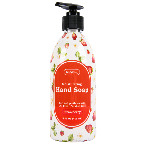 NUVALU LIQUID HAND SOAP STRAWBERRY 14 OZ (12 PACK)