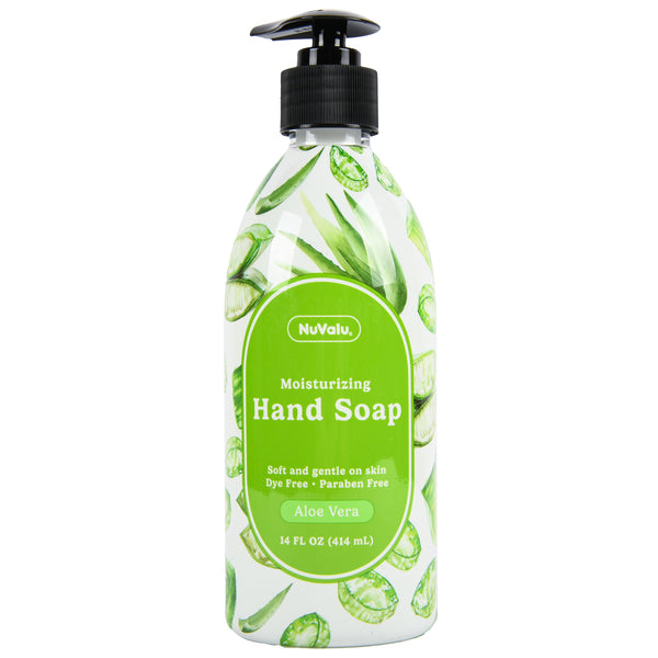 NUVALU LIQUID HAND SOAP ALOE VERA 14 OZ (12 PACK)