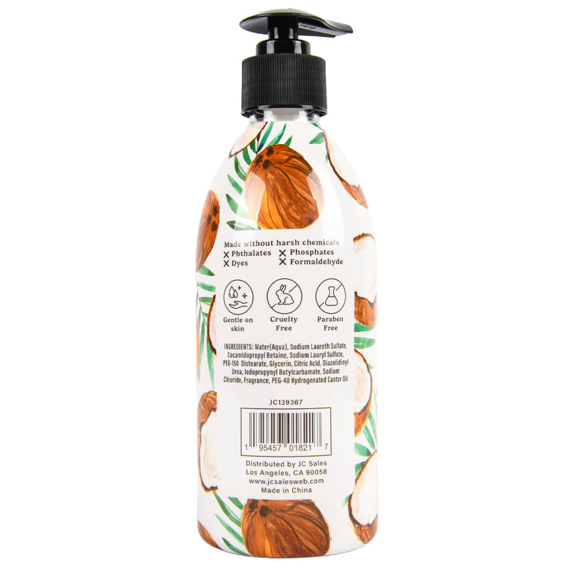 NUVALU LIQUID HAND SOAP FRESH COCONUT 14 OZ (12 PACK)