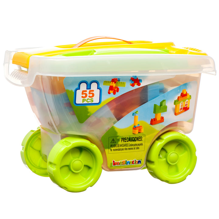 BLOCKS CART PLAY SET 76PC #HJ-3822A(1 Count)