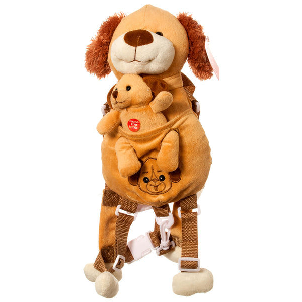 PLUSH  LEASH DOG W/BABY #2039(1 Count)