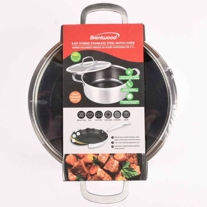 6-QT DUTCH OVEN W/GLASS LID(1 Count)