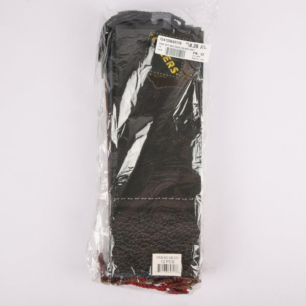 WINE GIFT BAG SOLID COLORS ASST(12 Count)