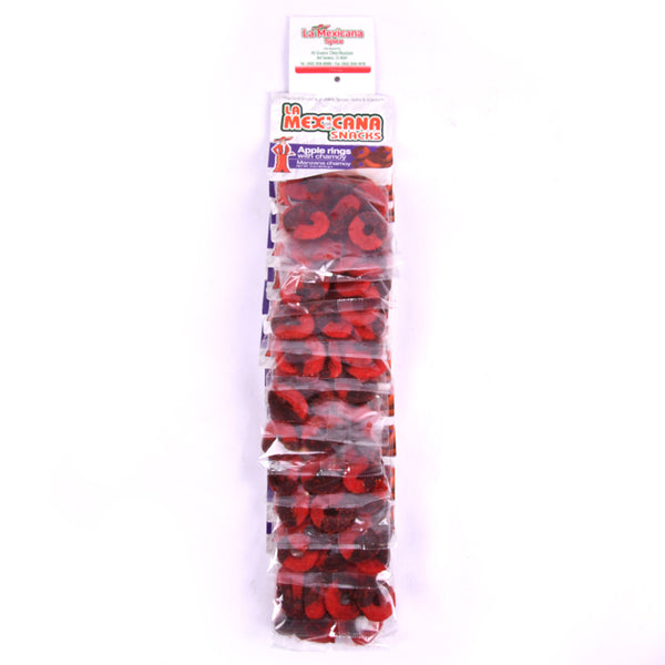 LA MEXICANA APPLE RINGS SPICY CHAMOY 2.30oz(12 Count)