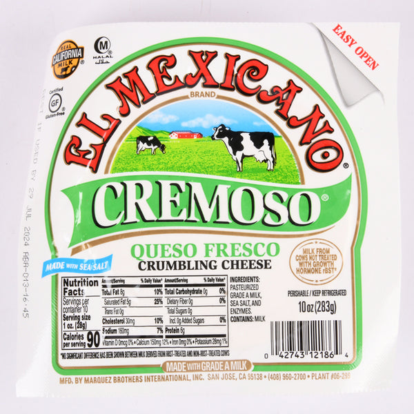 EL MEXICANO QUESO FRESCO CREMOSO 10Z *1M(1 Count)
