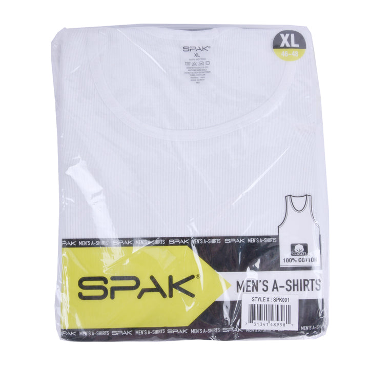 MENS A-SHIRT XL WHITE(12 Count)