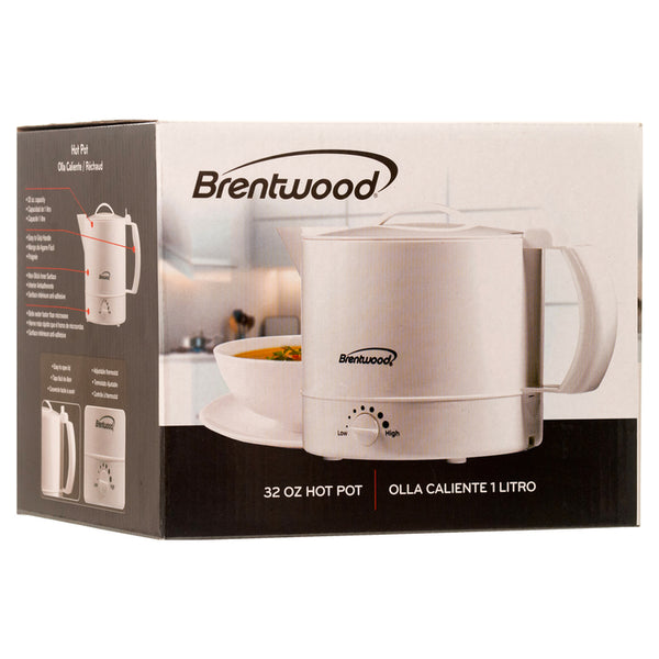 ELECTRIC HOT POT 1LT WHITE #KT-32W(1 Count)