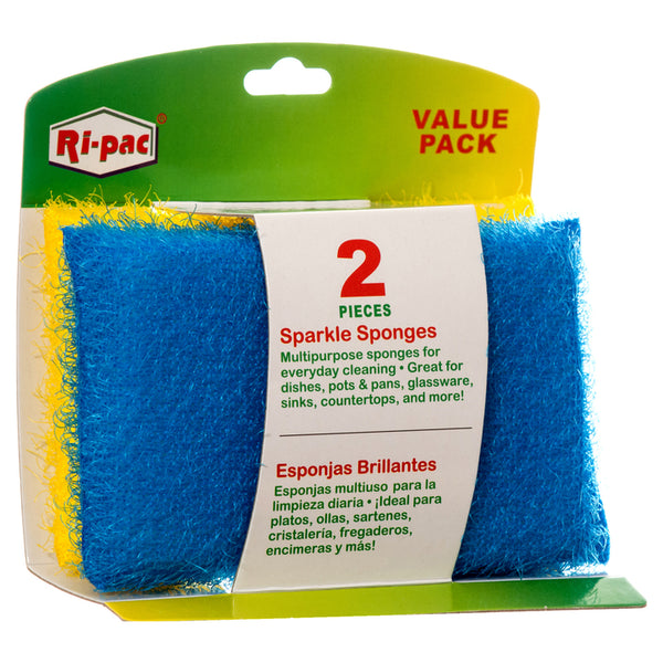 SPARKLE SPONGE 2PC ASST CLRS #11732(1 Count)