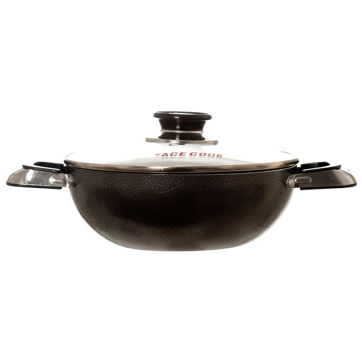 ACE COOK  WOK PAN W/LID  22CM