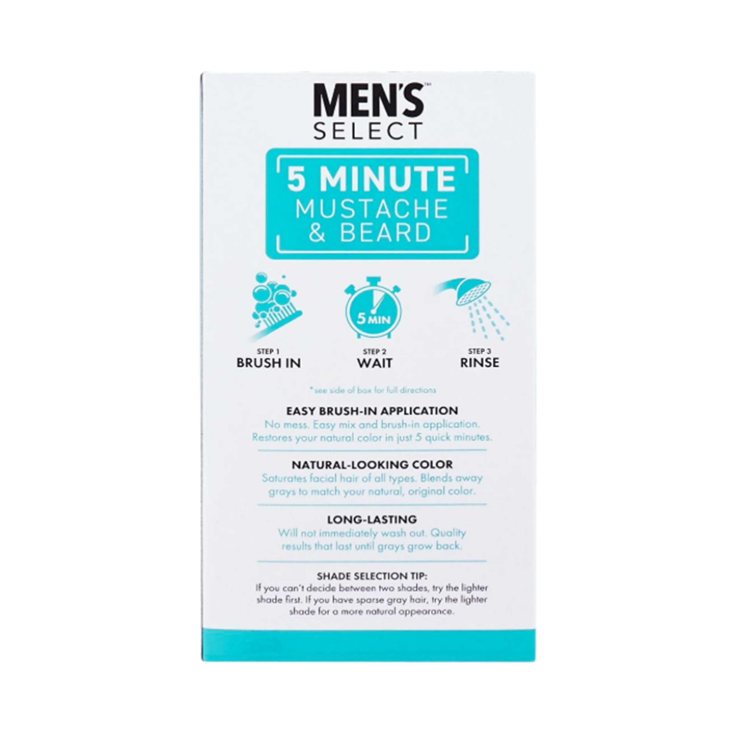 Men's Select Mustache & Beard Black (Pack Of 1)