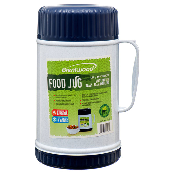 FOOD THERMO 1.6L GLASS VACUUM/FOAM INSULATED #FT-16(1 Count)