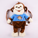 PLUSH BACKPACK 12" MONKEY