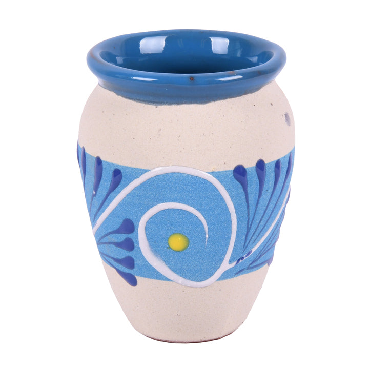 CLAY CANTARITO CUP W/DESINGS ASST CLRS(1 Count)