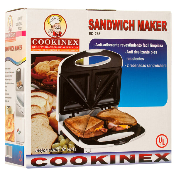 SANDWICH MAKER "COOKINEX" #ED-278(1 Count)