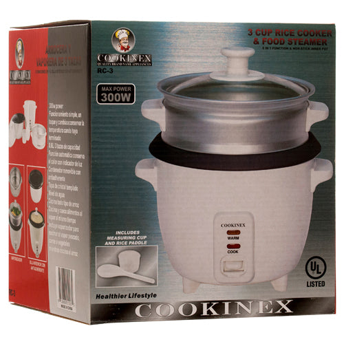 RICE COOKER 3-CUP "BETTER COOK" #RC-3(1 Count)