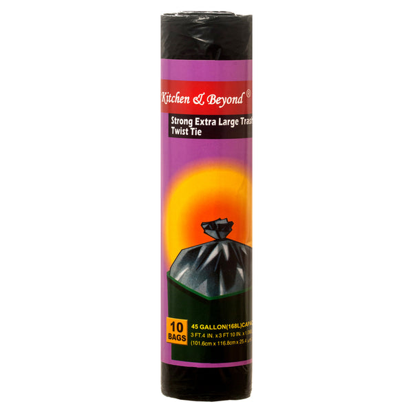 TRASH BAGS 45GL 10CT "KITCHEN&BEYOND" #5115(1 Count)