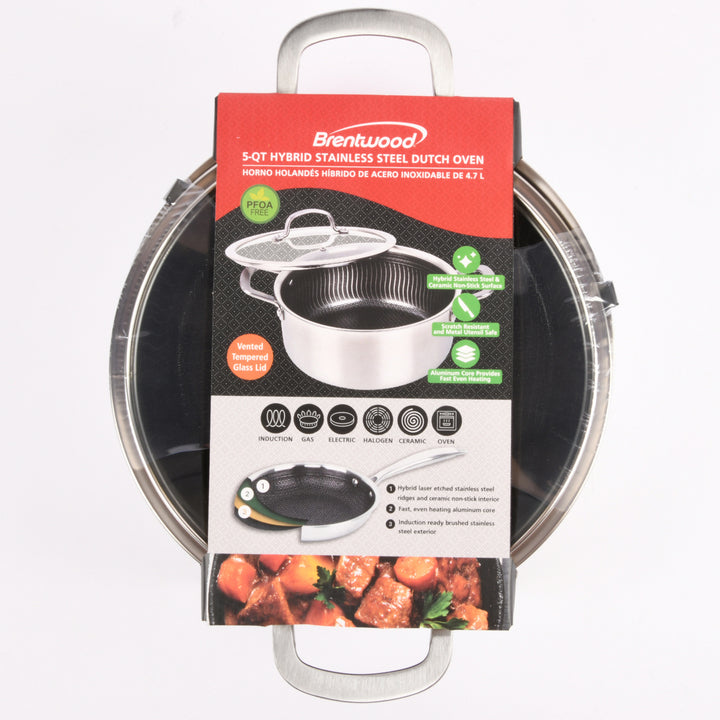 5-QT DUTCH OVEN W/GLASS LID(1 Count)