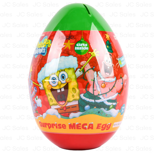 SWEET BOX SPONGEBOB SURPRISE MEGA EGGS 160GR (6 PACK)