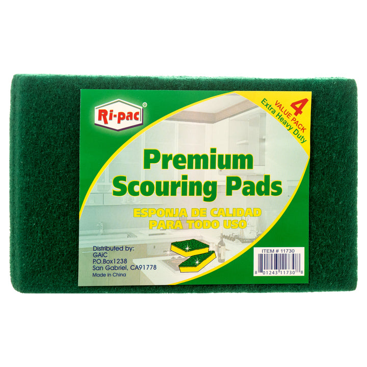 SCOURING PADS 4PC SET HEAVY DUTY #11730(1 Count)