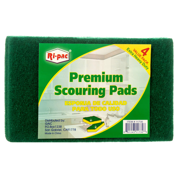 SCOURING PADS 4PC SET HEAVY DUTY #11730(1 Count)