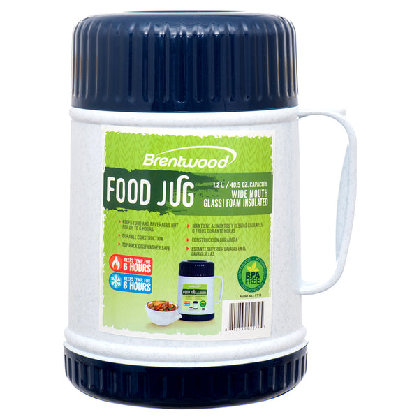 FOOD THERMO 1.2L GLASS VACUUM/FOAM INSULATED #FT-12(1 Count)