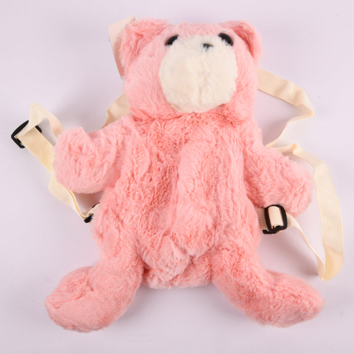 Soft 13‚Äëinch plush bear backpack with adjustable straps designed for kids
