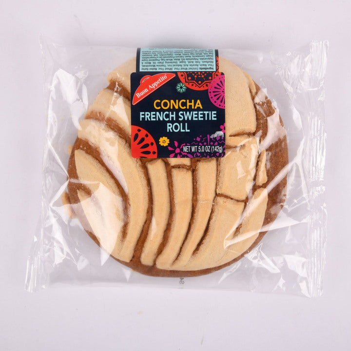 Bon Appetit concha french sweetie white 5oz Mexican sweet bread roll pan dulce individually wrapped