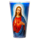 CANDLE CRYSTAL GLASS SAGRADO CORAZON(1 Count)