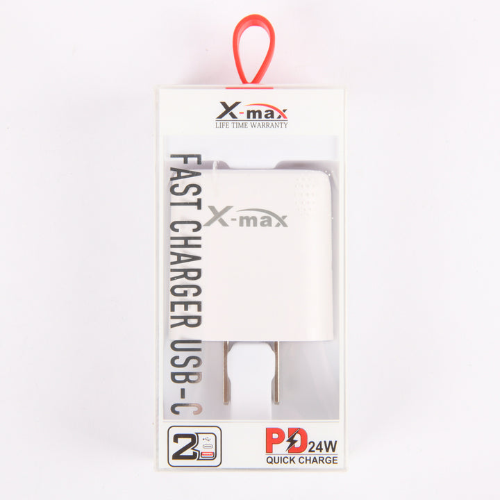 WALL CHARGER 1 USB 1 C 4.8A X-HC1033(1 Count)