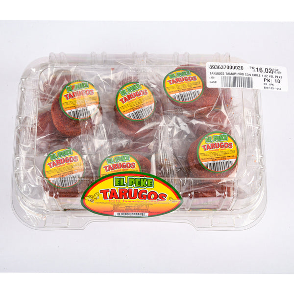 TARUGOS TAMARINDO CON CHILE 1.8Z #EL PEKE(18 Count)