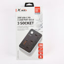 X-MAX HUB 6USB 3POWER(1 Count)