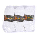 SPAK SOCKS QUARTER  ALL WHT 9-11 4PAIR(3 Count)