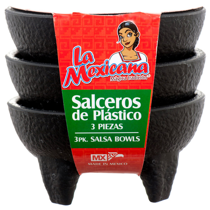 SALSA PLASTIC BOWLS 3PK