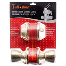 LOCK ENTRY KNOB W/DEAD BOLT 2PC SET