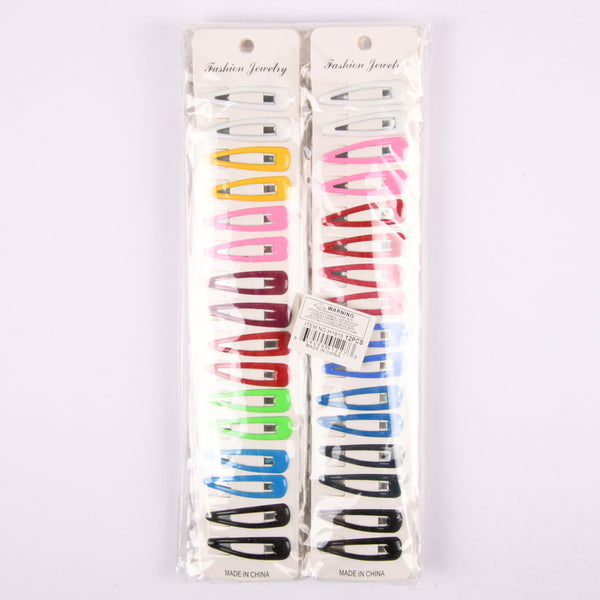 HAIR CLIPS 16CT 8 ASSORTED COLORS #H1915(12 Count)