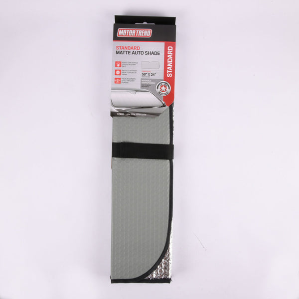 MOTOR TREND AUTO SUNSHADE GRAY 58x24"(1 Count)
