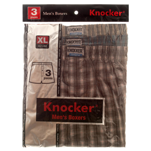 MEN'S BOXER SHORTS 3PC-XLG #TB3500_XL_ASST(4 Count)
