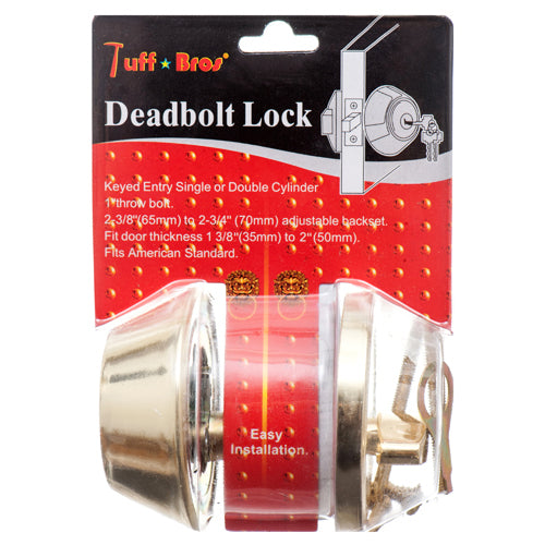 LOCK DEAD BOLT SINGLE #33384(1 Count)