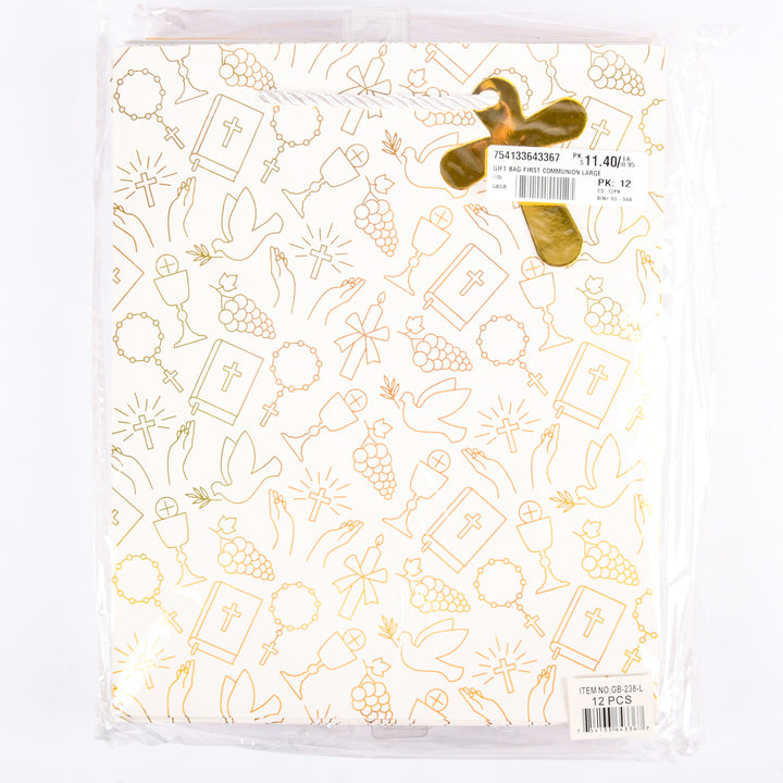 GIFT BAG FIRST COMMUNION LARGE(12 Count)