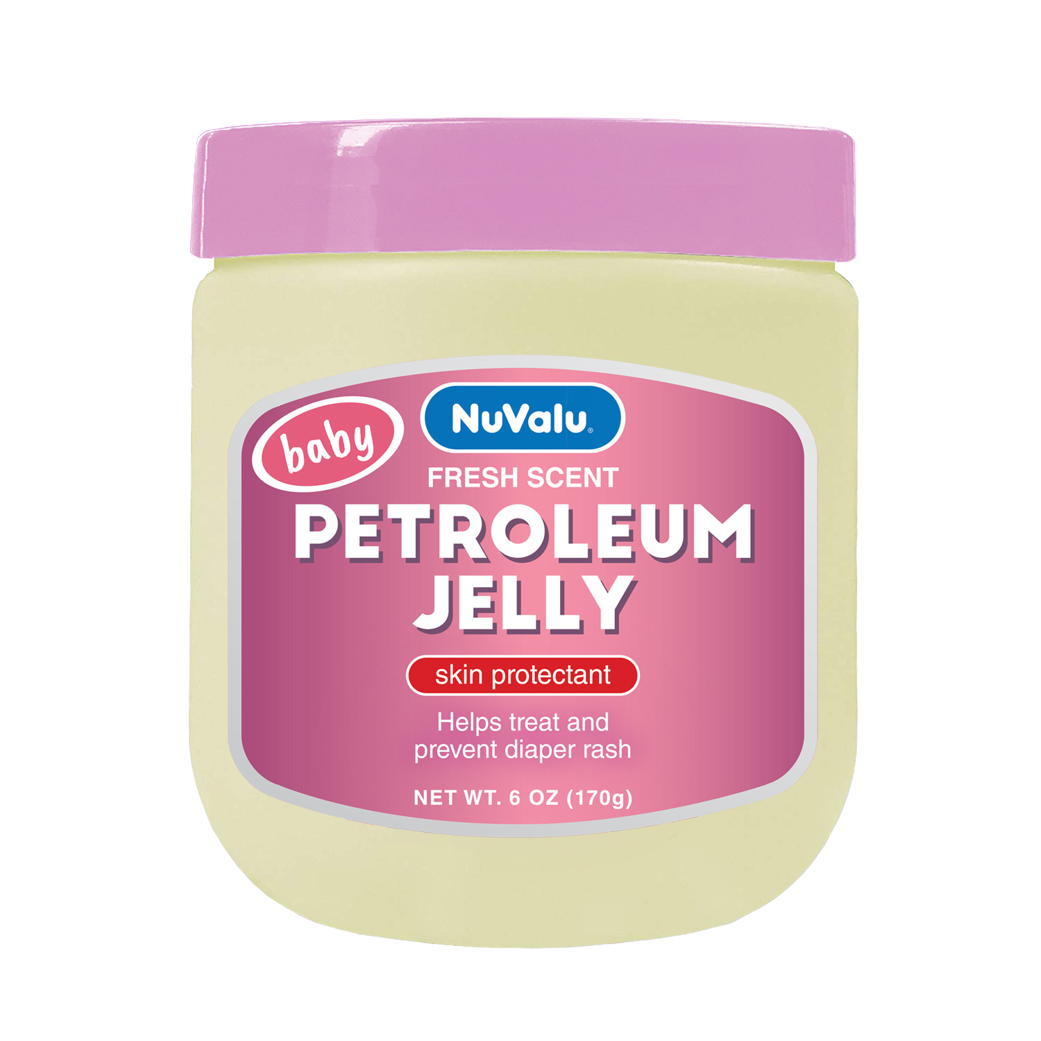 NuValu Baby Petroleum Jelly, 6oz (Pack of 24)