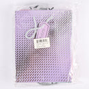GIFT BAG PASTEL CLRS  W/SILVER DESIGN