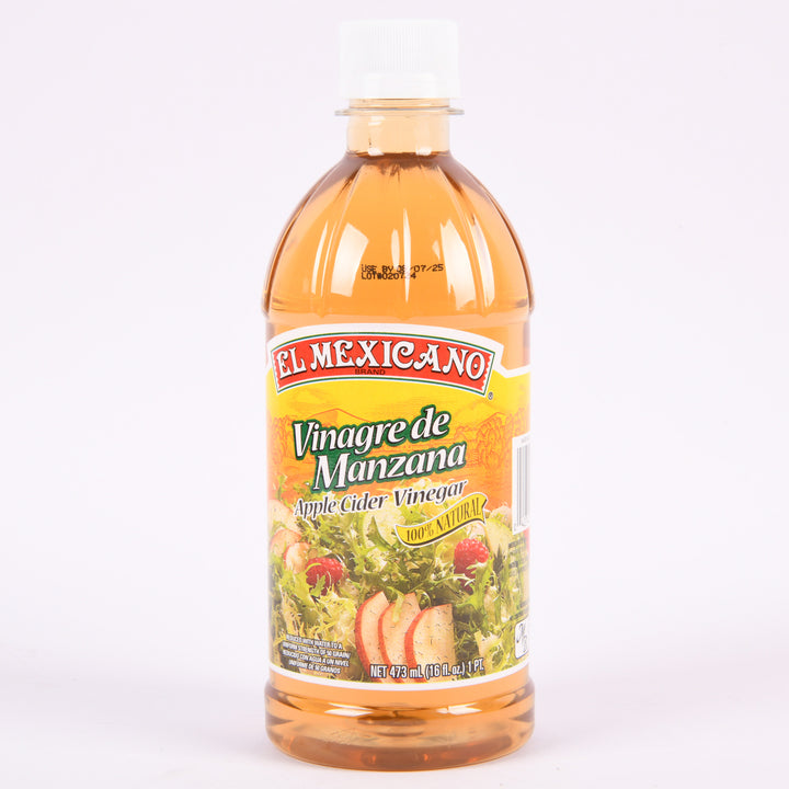 El Mexicano Apple Cider Vinegar 16oz – 100% natural vinagre de manzana bottle