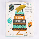 GIFT BAG BIRTHDAY THEME PASTEL CLRS LARGE(12 Count)