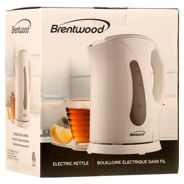 ELECTRIC CORDLESS KETTLE 1L WHT #KT-1610(1 Count)