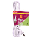 EXTENSION CORD 6 FT WHITE ETL(1 Count)